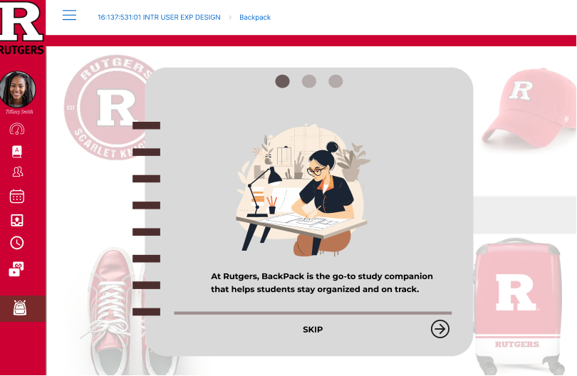 Onboarding — Backpack is the go-to study companion
