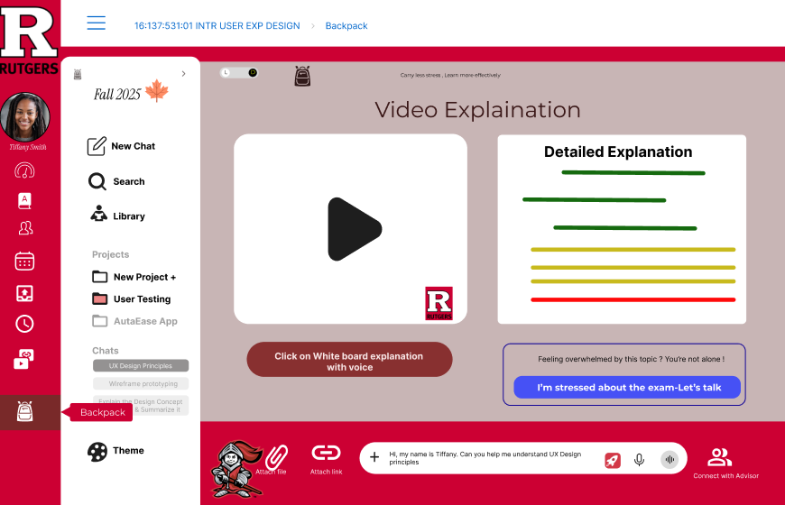 Video explanation with a detailed, color-coded breakdown