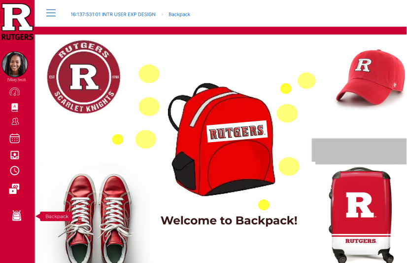 Welcome to Backpack splash screen